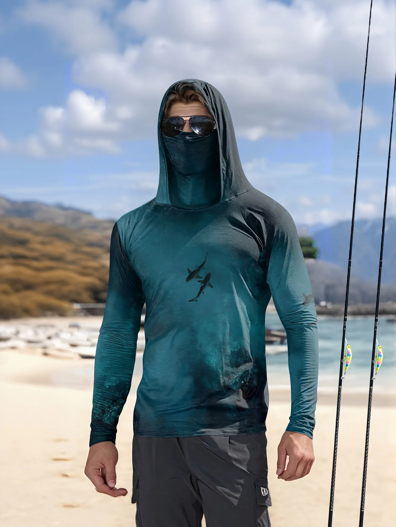 UPF50+ herenhoodie voor vissen - Fishing Mask Sun Protection recensie en prijs