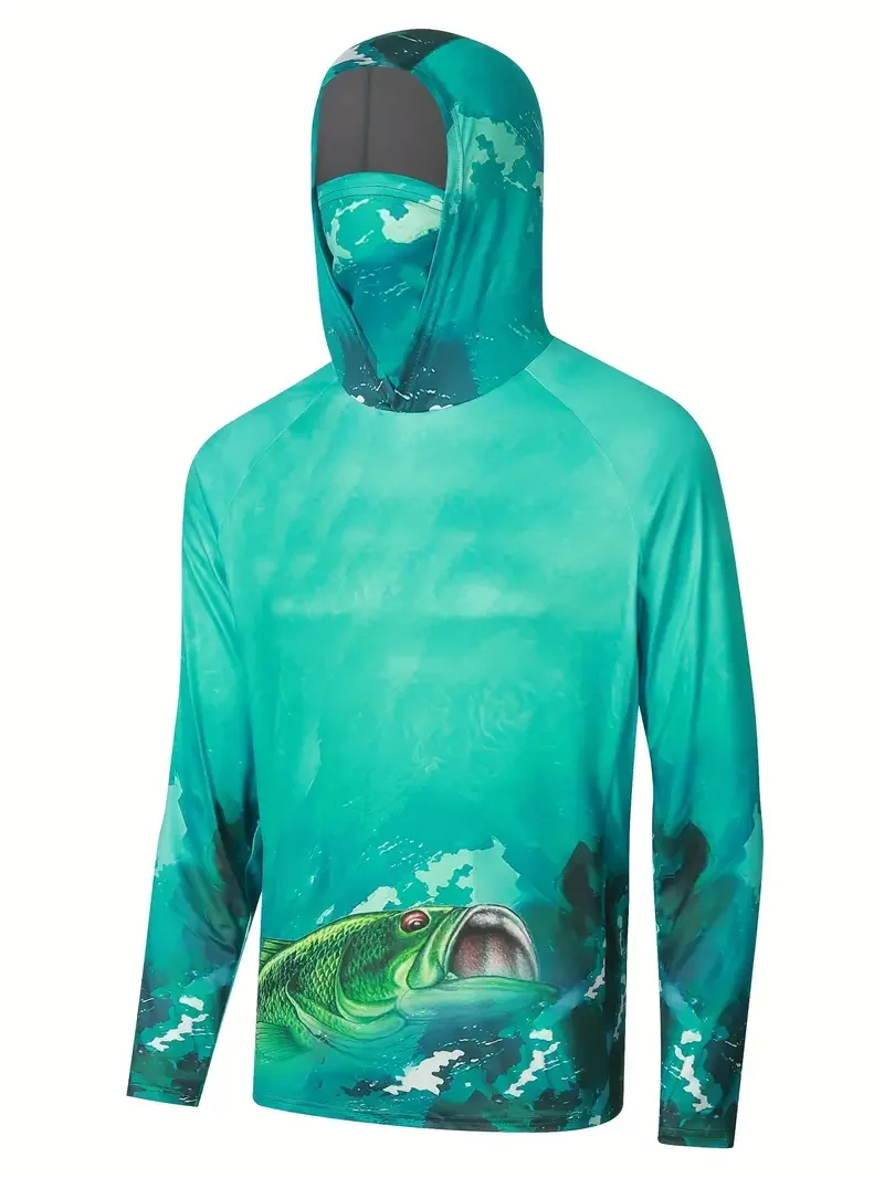 Vissersshirt met capuchon, her - Fishing Mask Sun Protection recensie en prijs